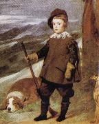Diego Velazquez Prince Baltasar Carlos in Hunting Dress(detail) Norge oil painting reproduction